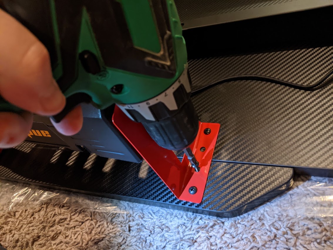 Andaseat Eagle 2 Gaming Desk Screwing With Power Drill