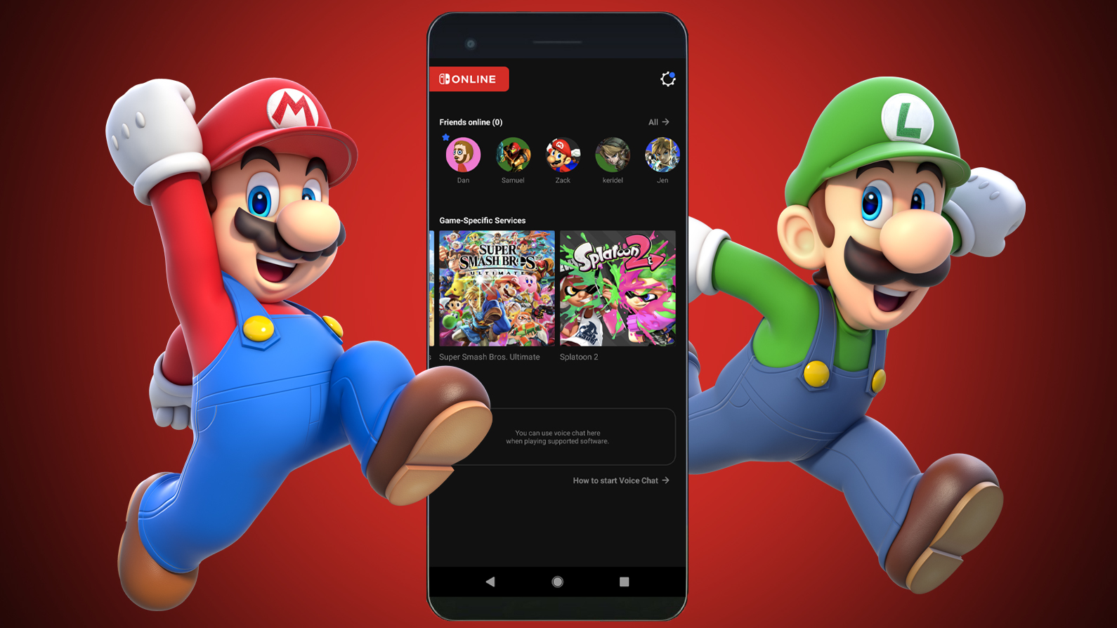 Nintendo Switch Online Mario and Luigi App