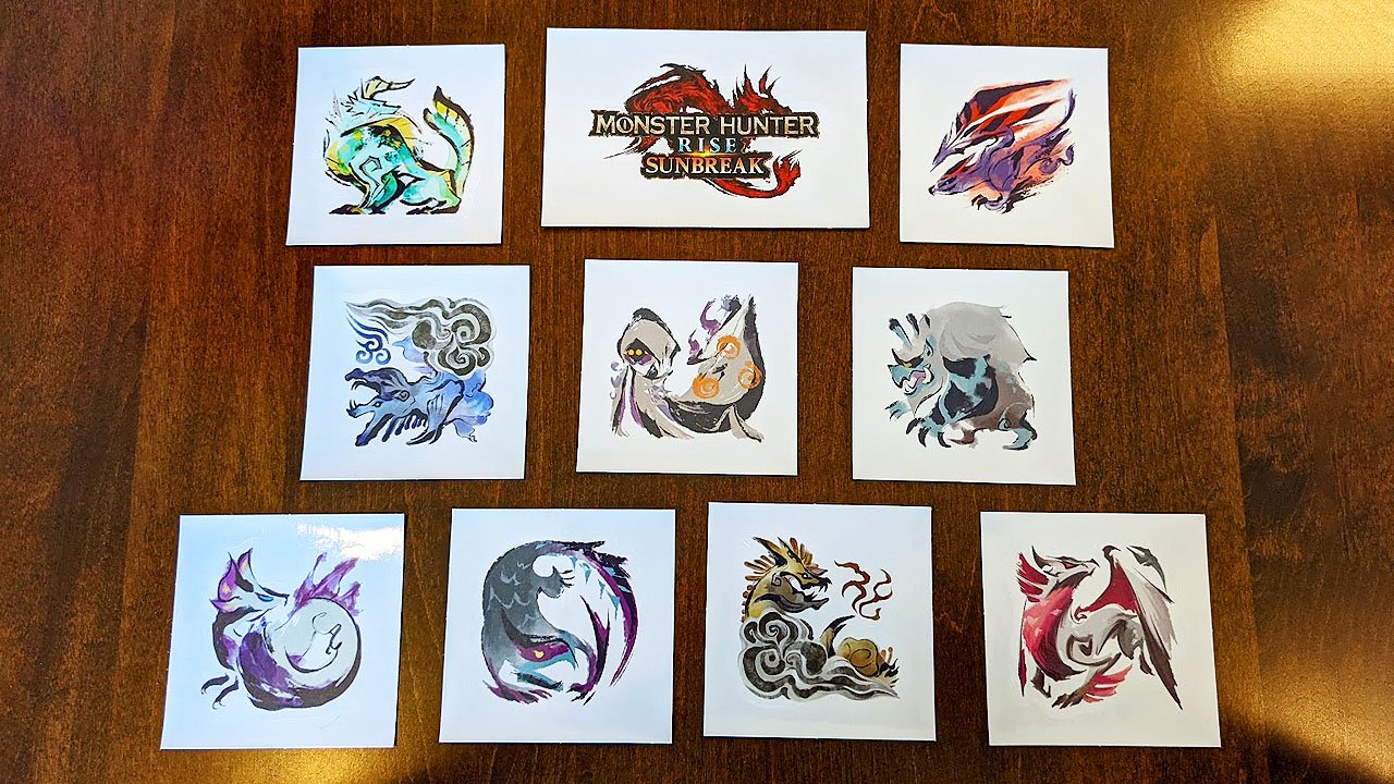 Monster Hunter Rise Sunbreak Collectors Edition Stickers