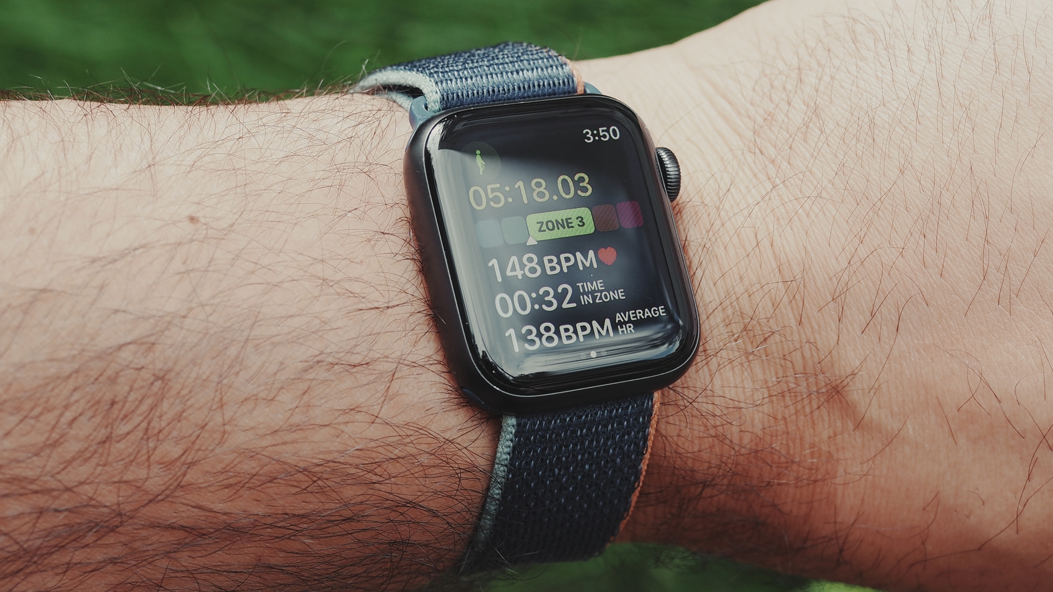 Heart Rate Zone 3 in Watchos 9 Workout Close Up