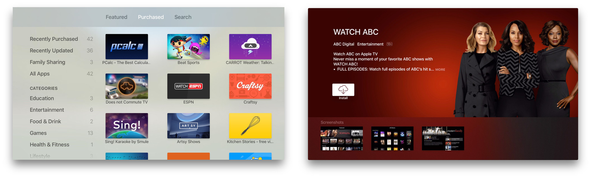 how to download an app on apple tv