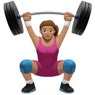 apple emoji weightlifter female emojis fitness ios body work coming gym girl pistol gun water athletes builder gender feminist diverse