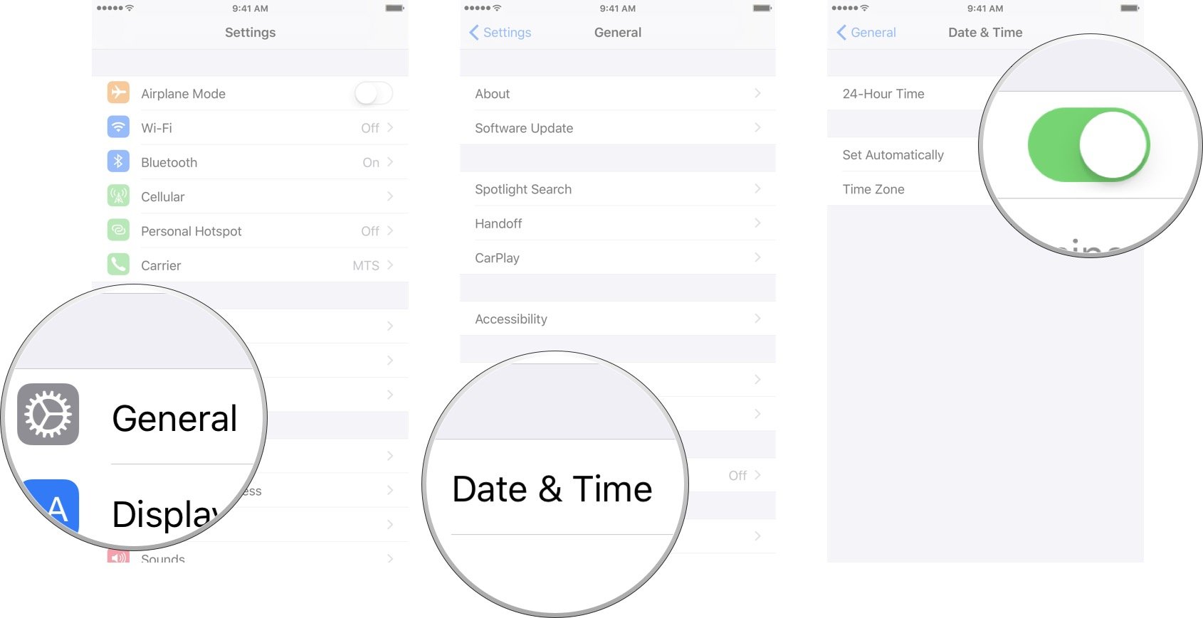 How to change the date on iphone