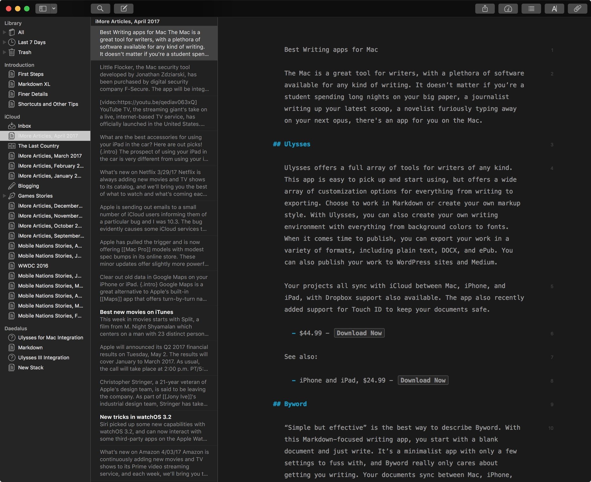 The Best Pro Writing App for Mac (and iOS)