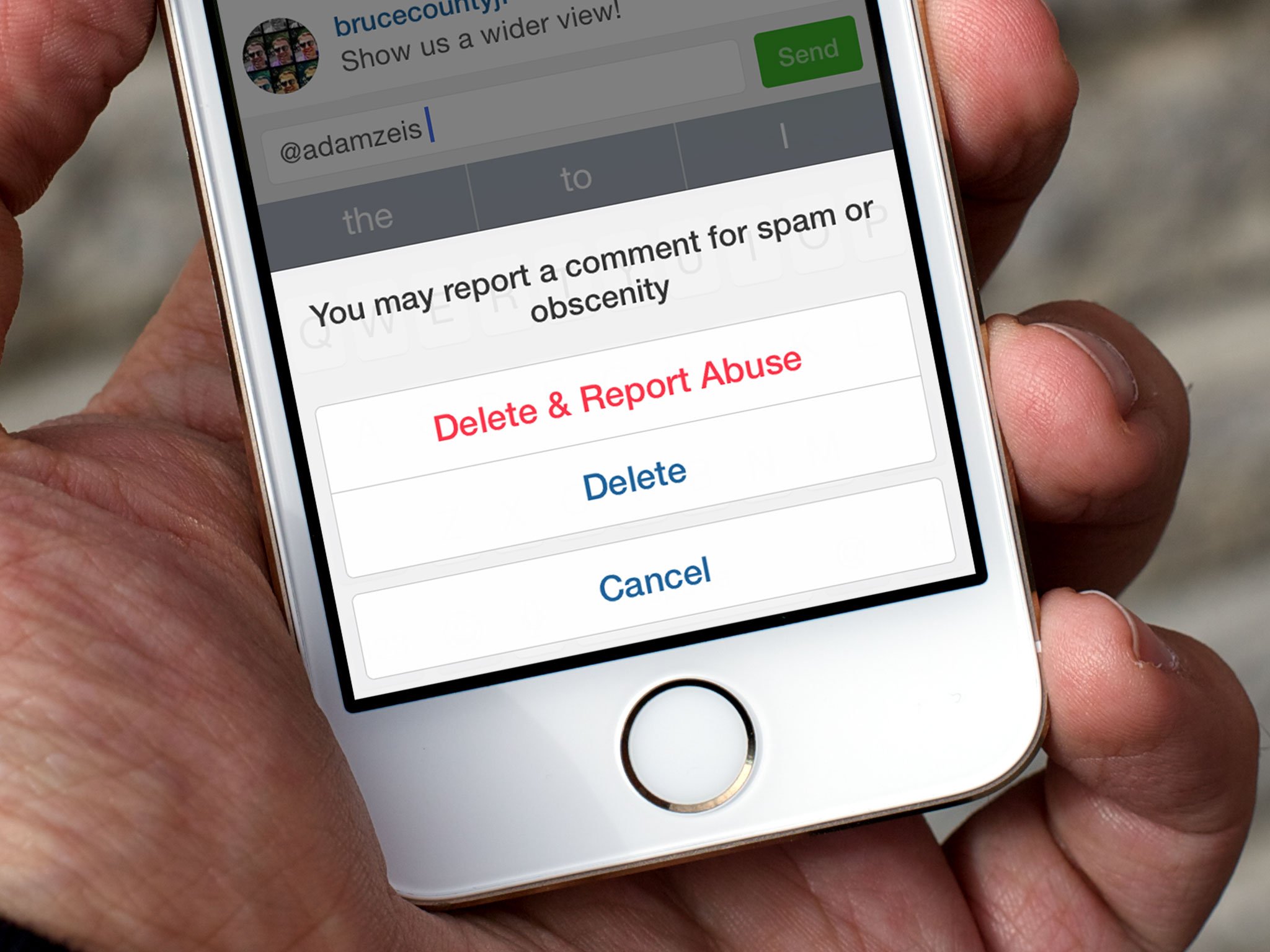How do you delete comments on Instagram?