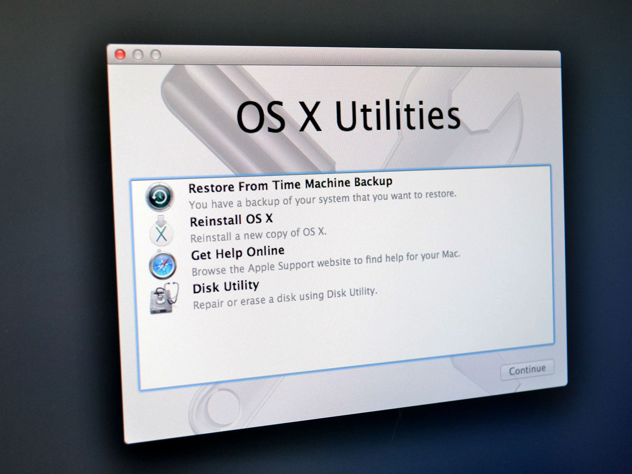 How to use Mac Recovery System to restore your operating ...