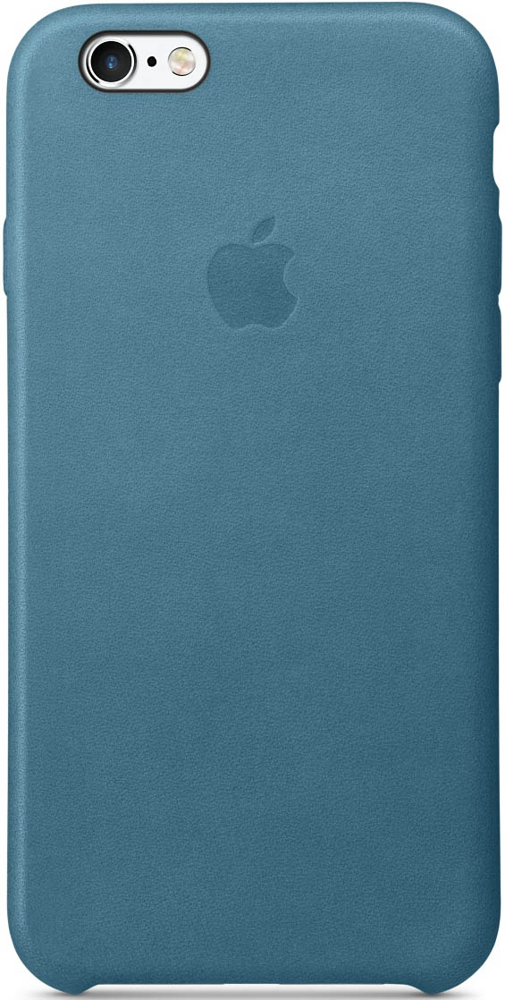 Apple Leather Case in blue