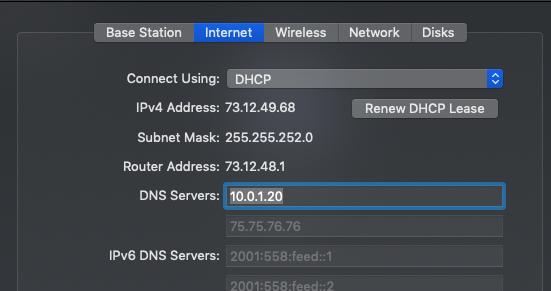 Comment définir un serveur DNS sur une borne d'accès AirPort.