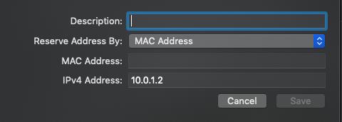 Utilisez une adresse MAC pour identifier le matériel auquel vous souhaitez attribuer une adresse IP, puis spécifiez l'adresse de votre choix.