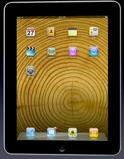 iPad Home Screen wallpaper wood