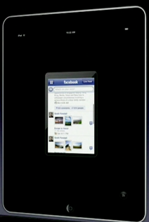 Facebook on iPad 1x