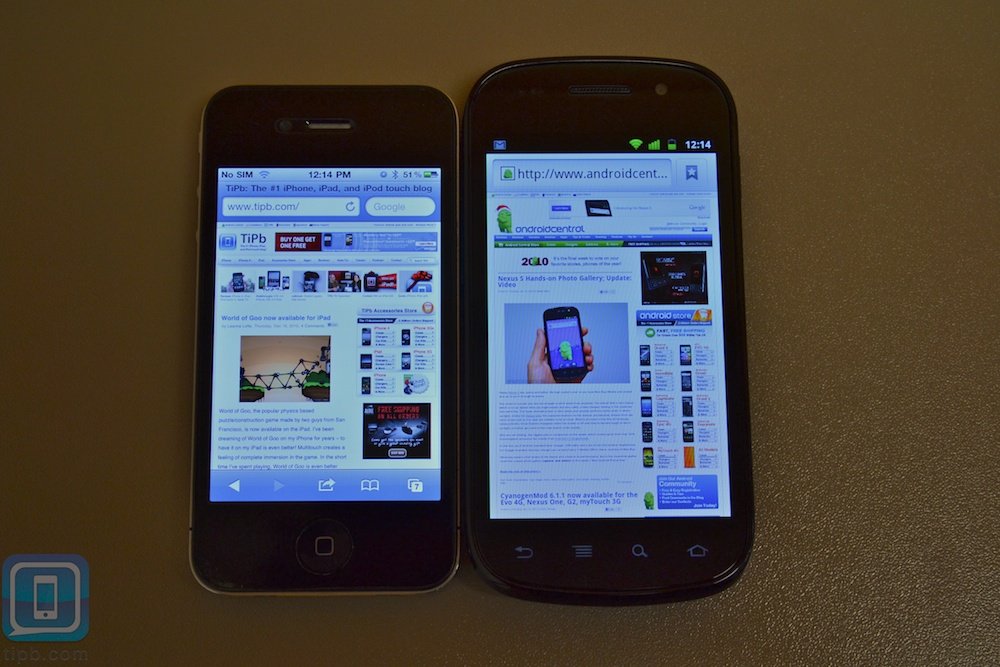iPhone 4 vs Nexus S