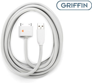 Griffin 3 Meter USB to Dock Cable for The new iPad
