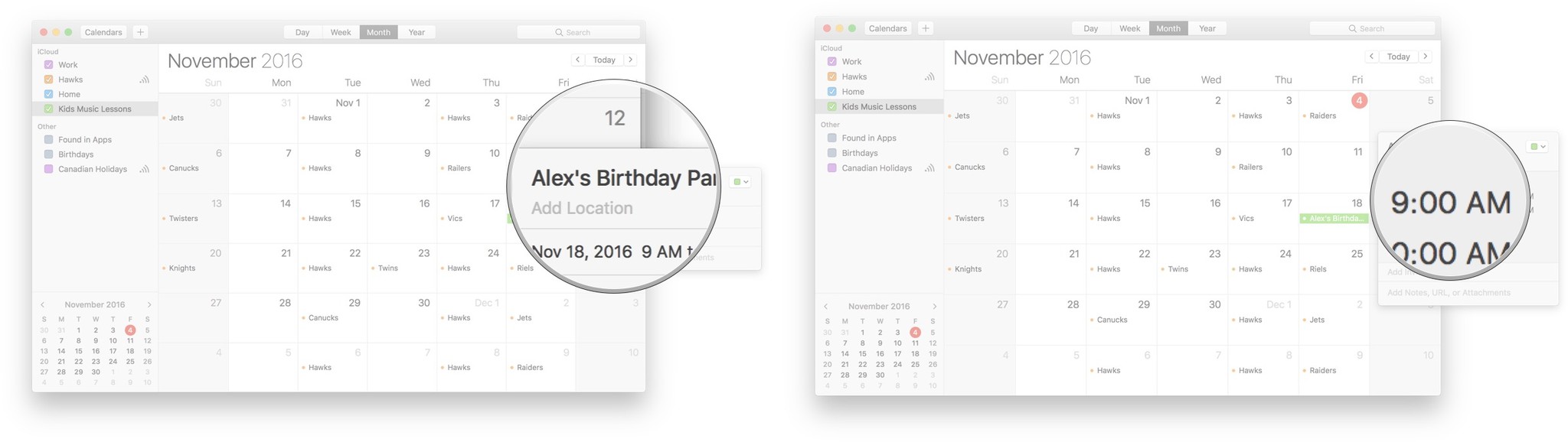 how to change event colors on mac calendar