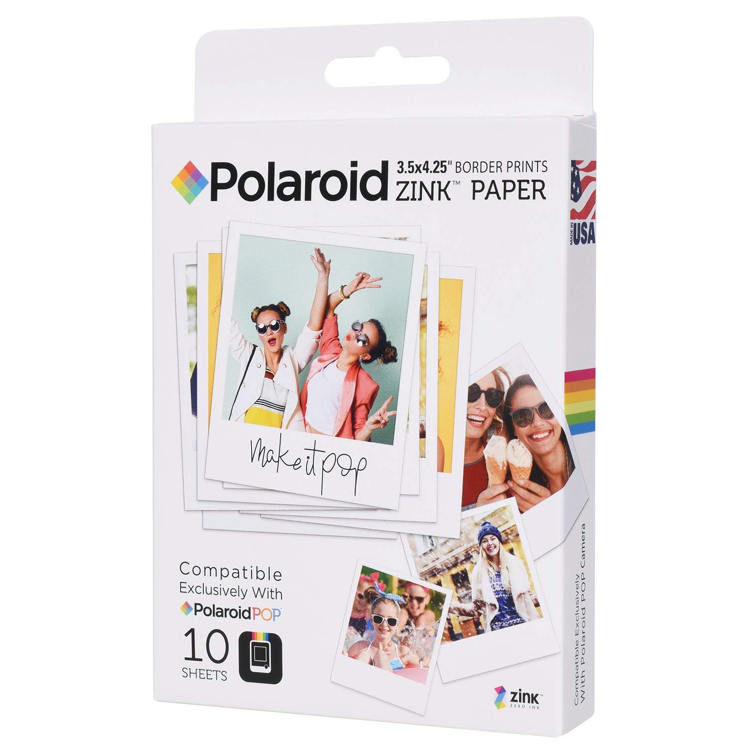 Polaroid pop zink paper
