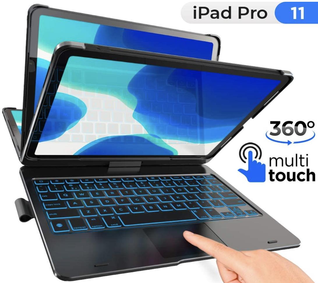 TYPECASE Touch - iPad Pro 11 Case 2020 with Keyboard & Touchpad