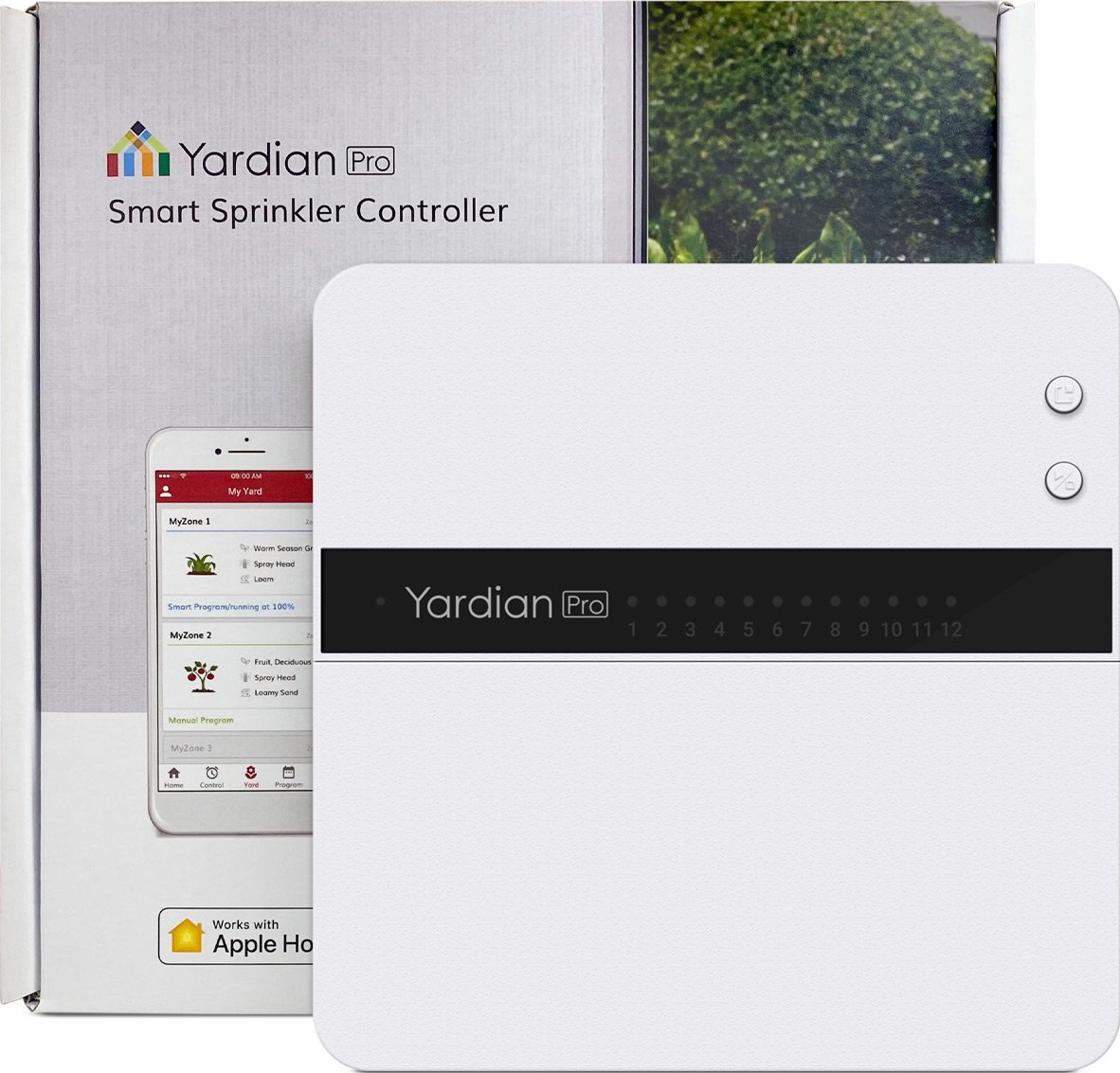 Yardian Pro Smart Sprinkler Controller and packaging