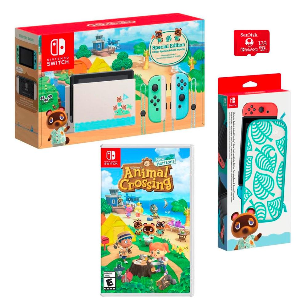 Nintendo Switch Animal Crossing Bundle 4pc