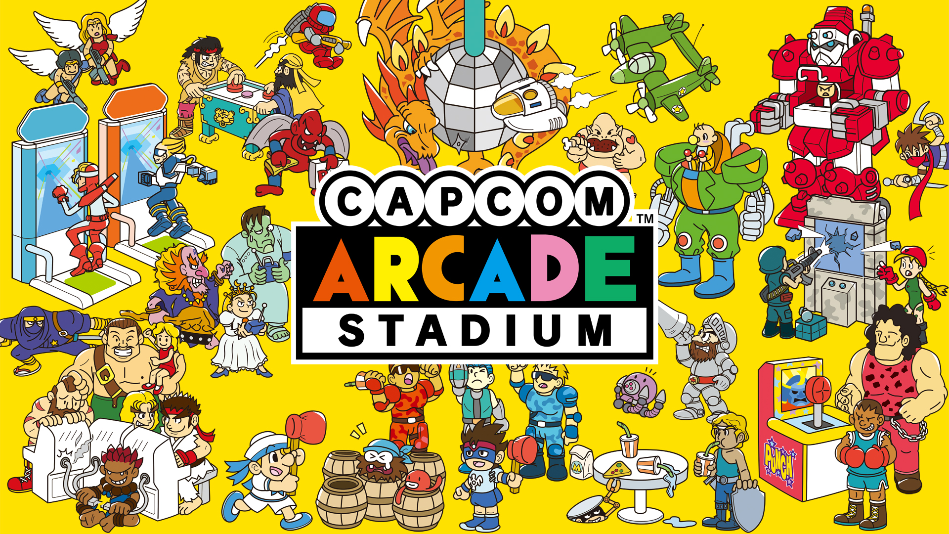 Capcom Arcade Stadium Switch Key Art