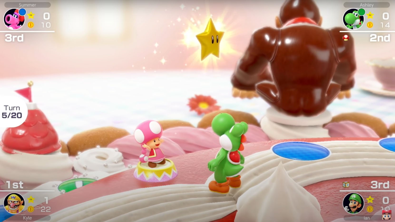 Mario Party Superstars Yoshi Getting Star