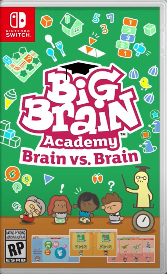 Big Brain Academy Brain Vs Brain Nintendo Switch Box Art