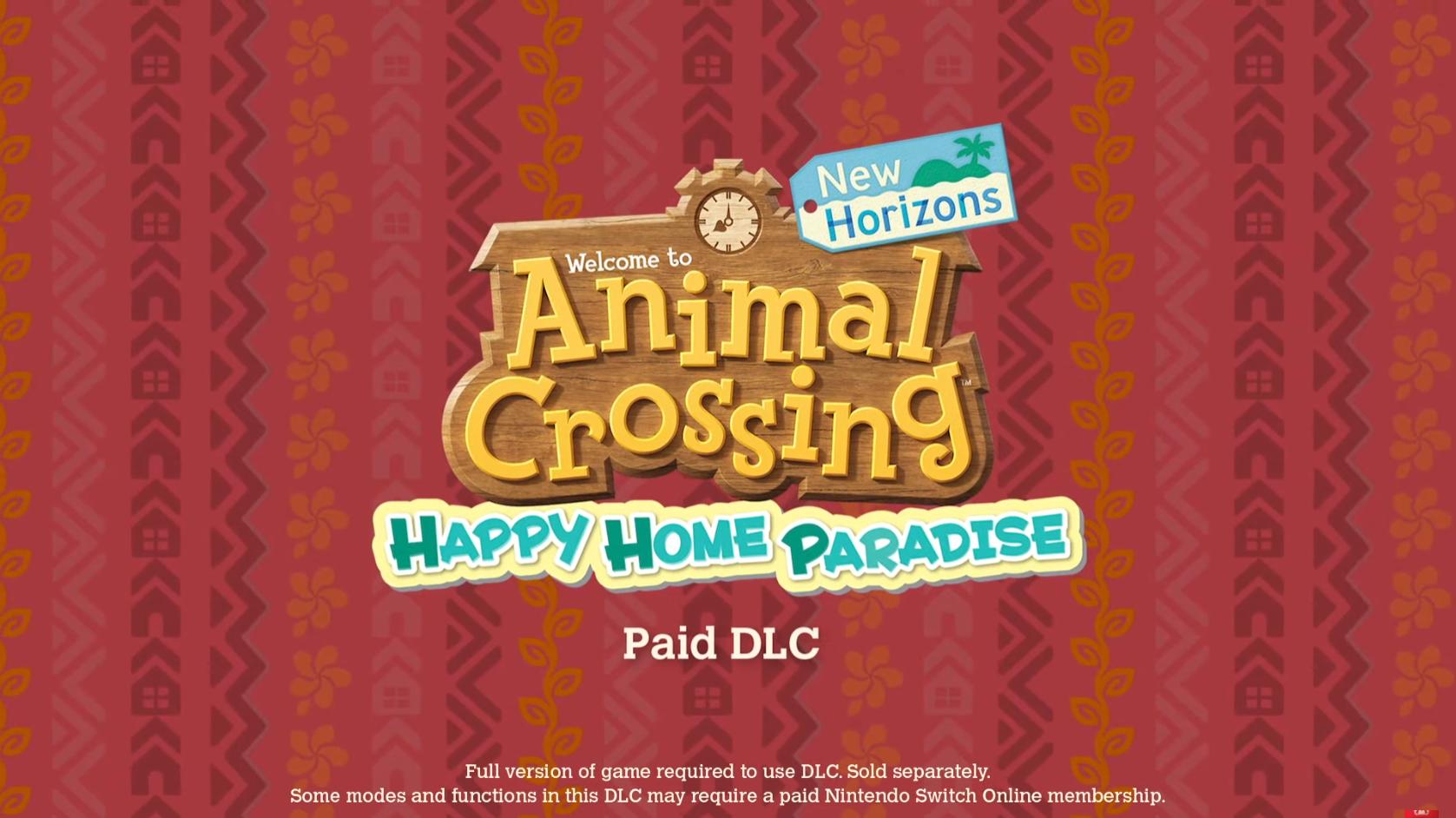 Animal Crossing Happy Home Paradise Dlc
