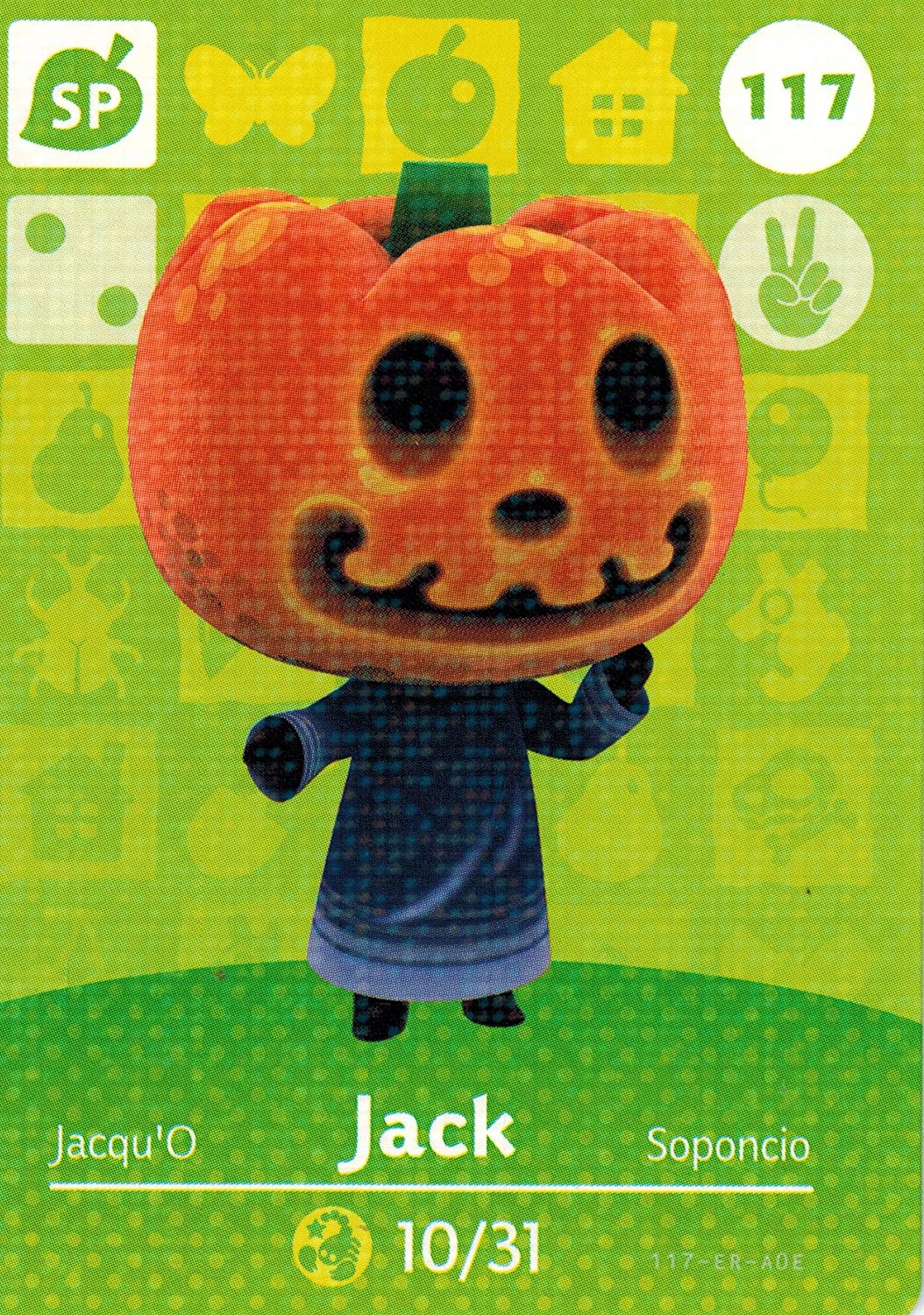 Animal Crossing Jack Amiibo Card