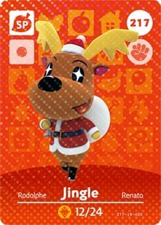 Carte Amiibo Animal Crossing Jingel