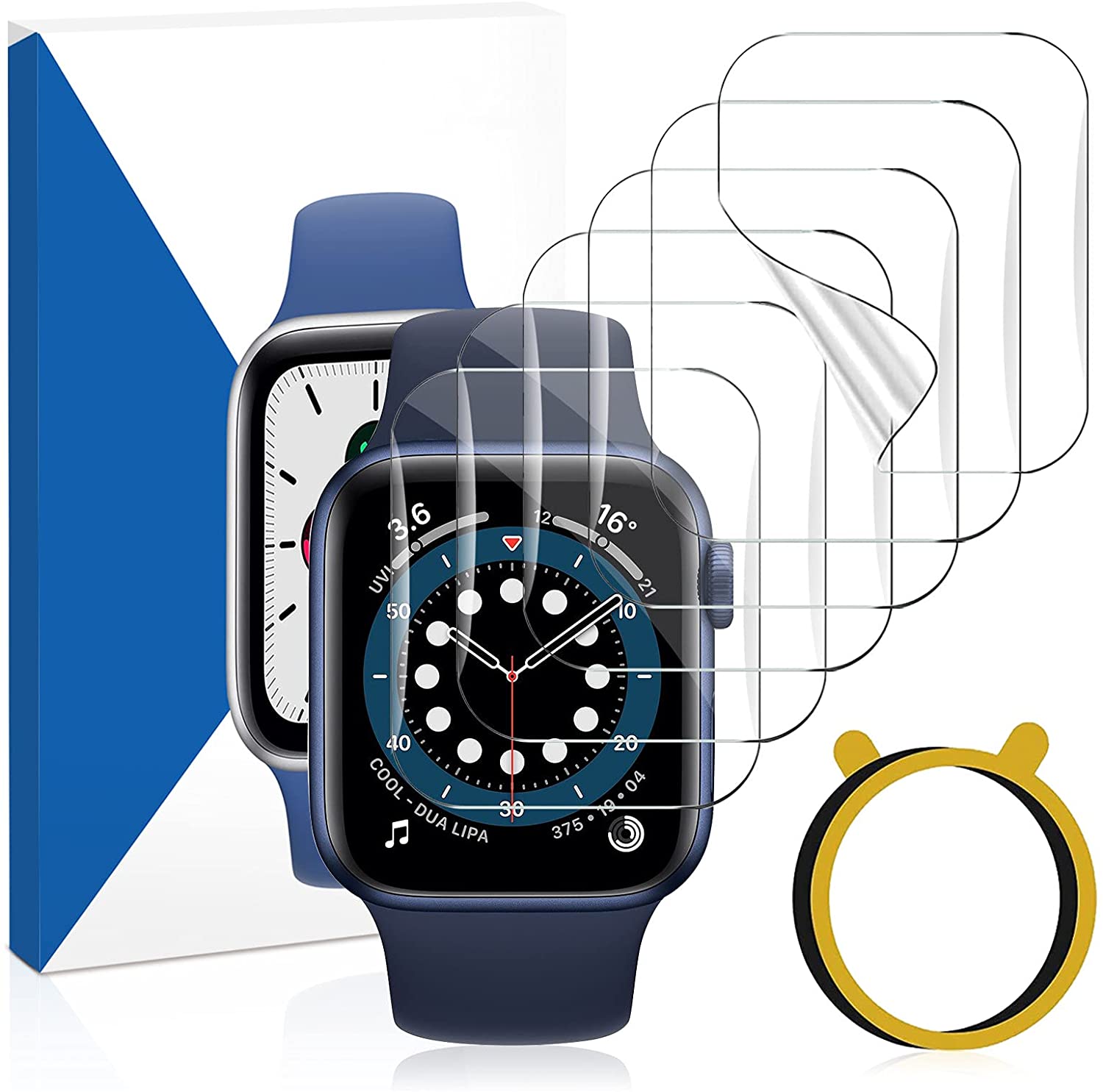 Liwin 6 Pck Apple Watch Protecteurs d'écran