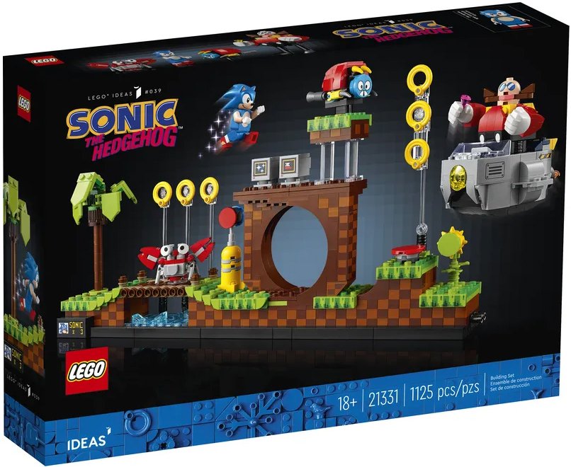 Sonic The Hedgehog Green Hill Zone Lego Set Box
