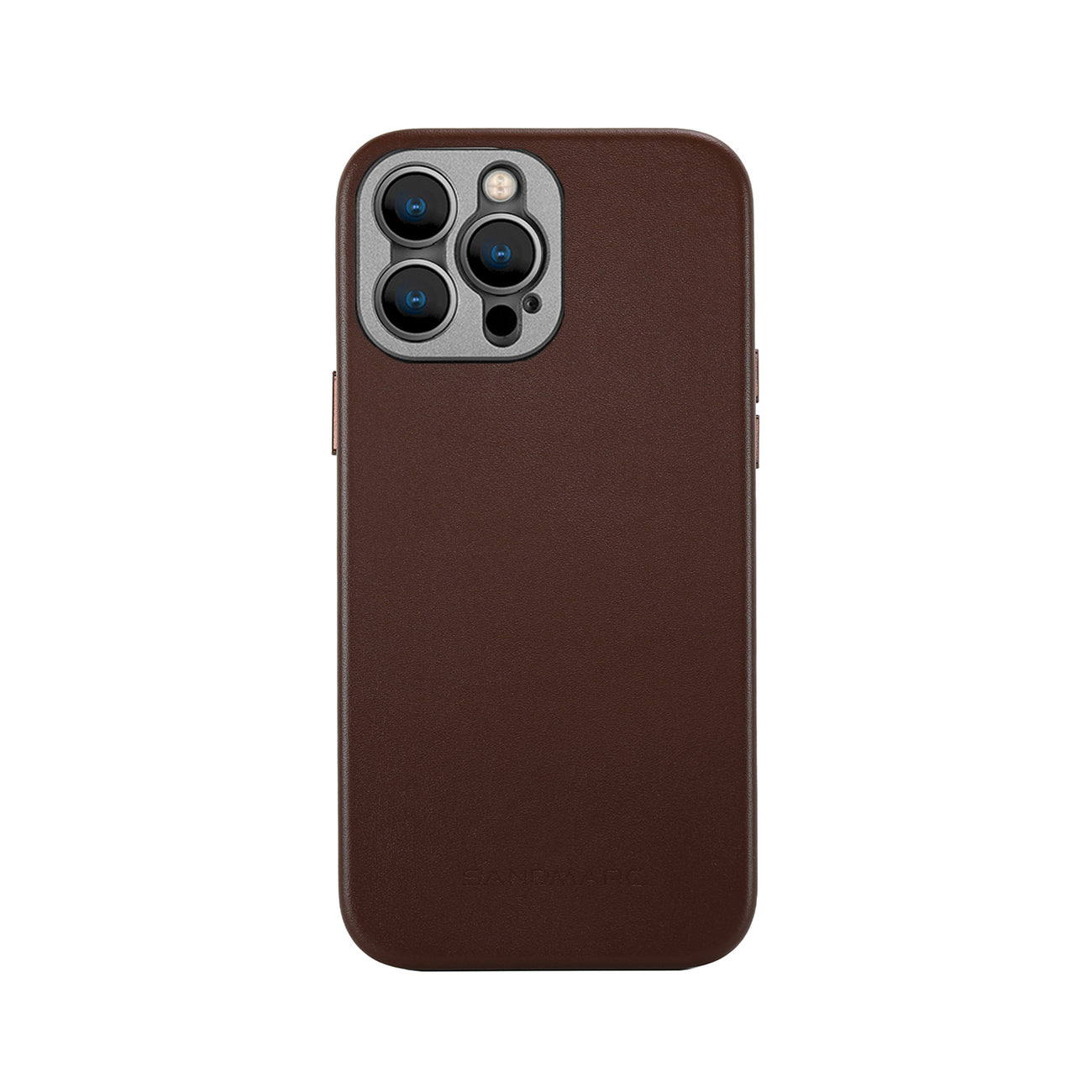 Sandmarc Pro Leather Iphone Case Magsafe 13 Pro Brown Render