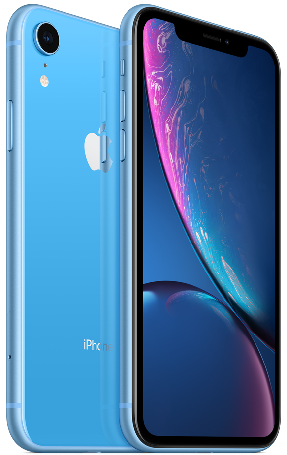 iPhone XR in blue
