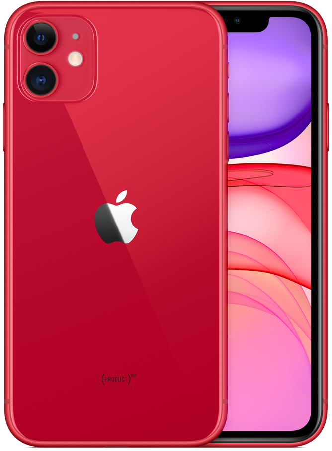 iPhone 11 in red