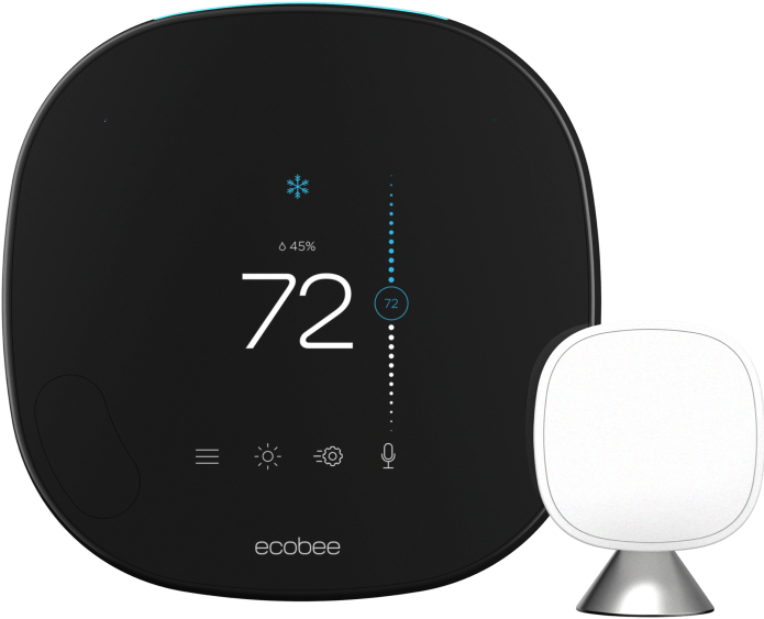 Ecobee Smart Thermostat Render Cropped