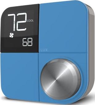 Lux Kono Smart Thermostat in Blue