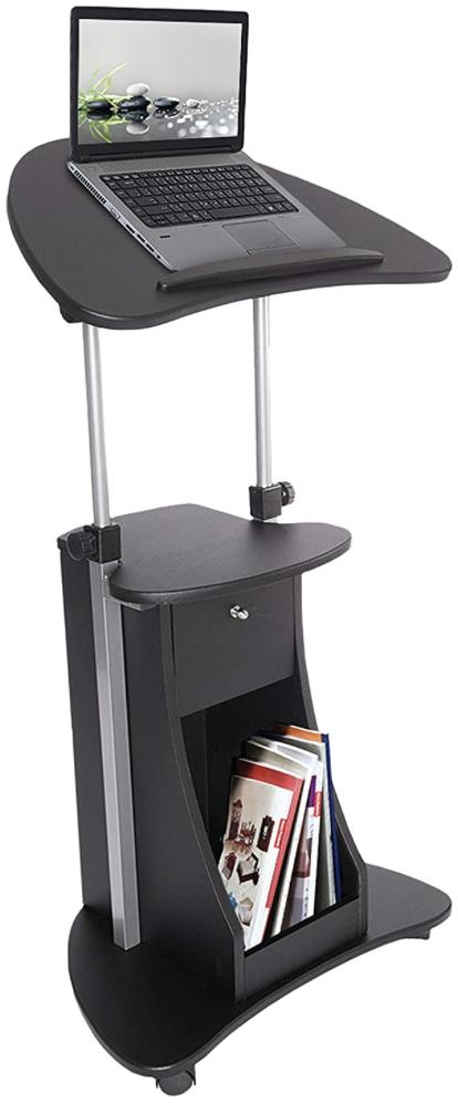 Techni Mobili Sit To Stand Mobile Laptop Computer Cart Render Cropped