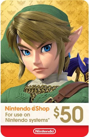 50 Nintendo Eshop Gift Card