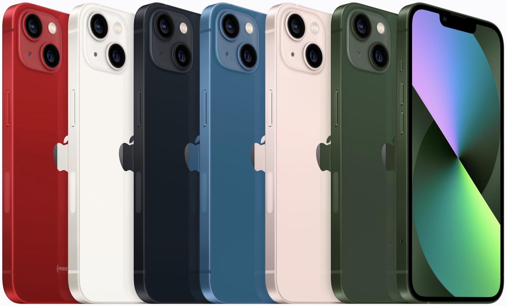 Iphone 13 Lineup All Colors 2022 Render Cropped