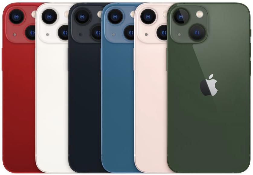 Iphone 13 Mini All Colors 2022 Render Cropped