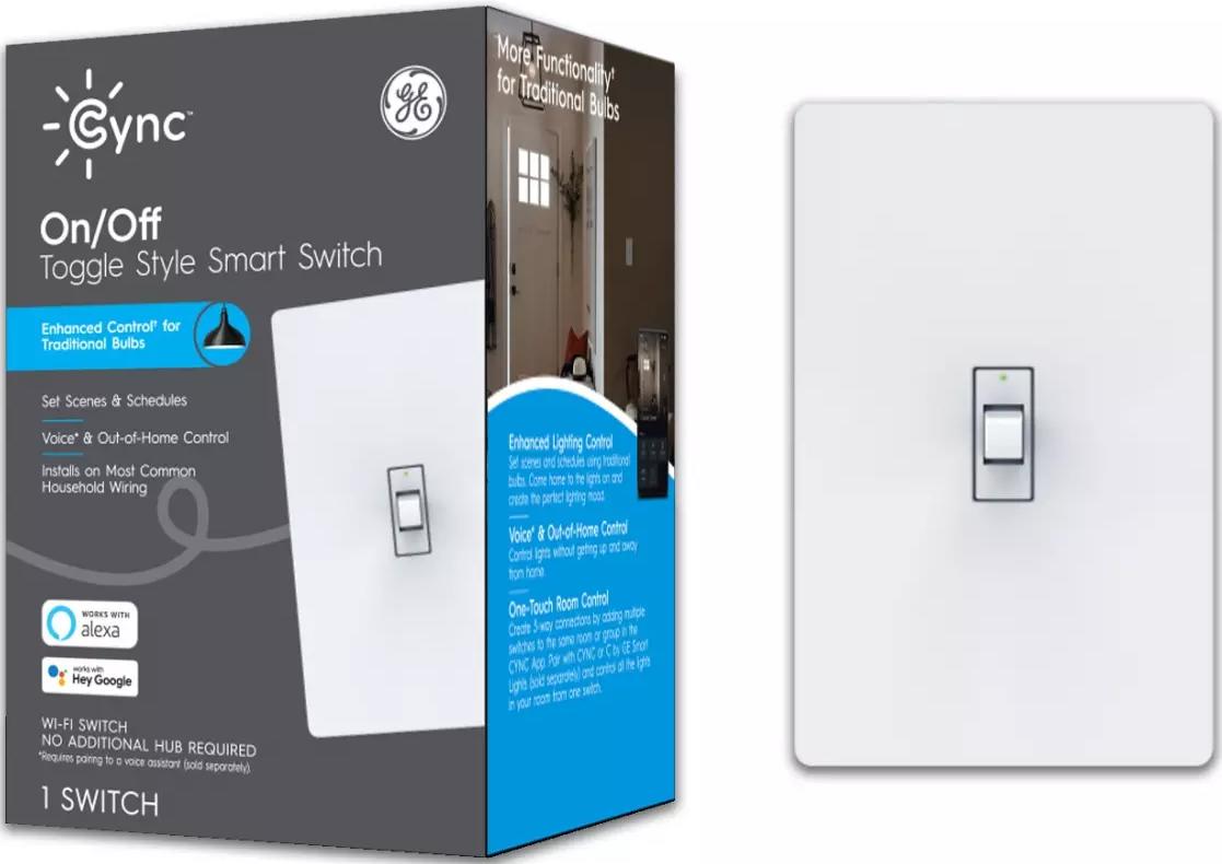 Cync Toggle Style Smart Switch Render Cropped