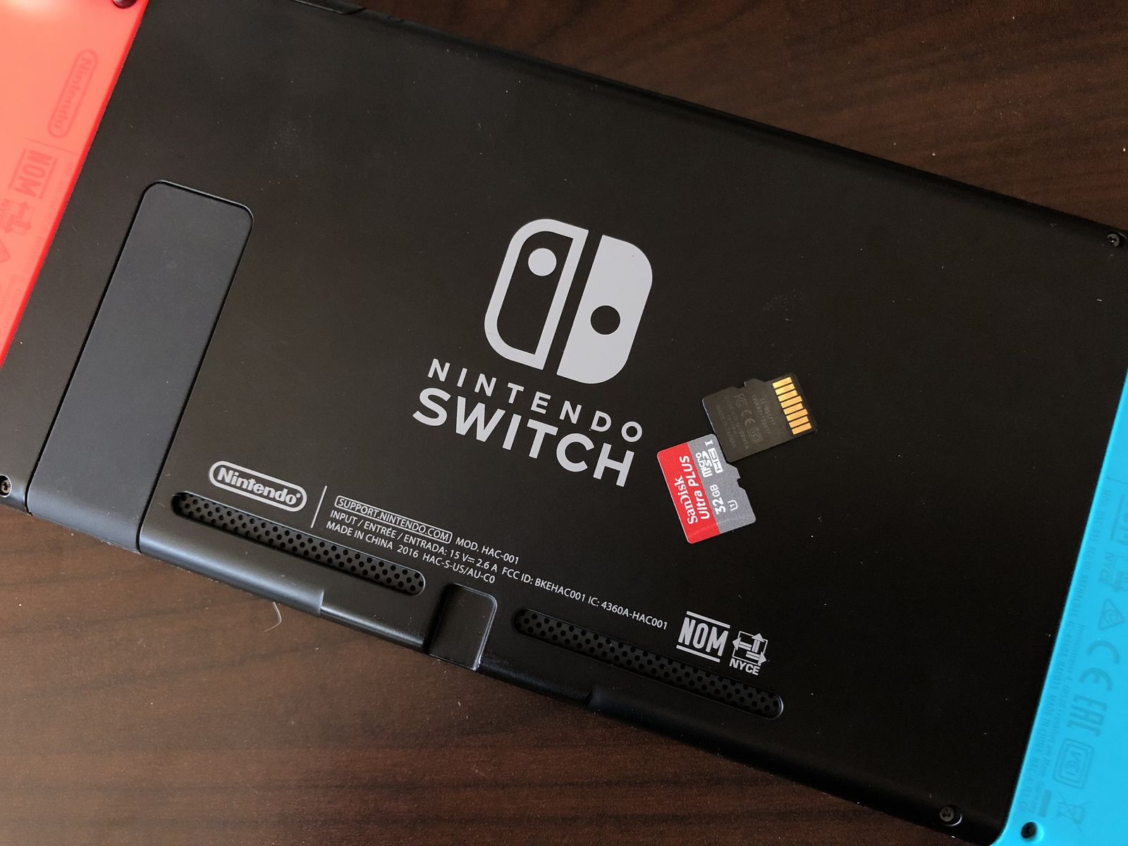 Nintendo Switch and memory cards
