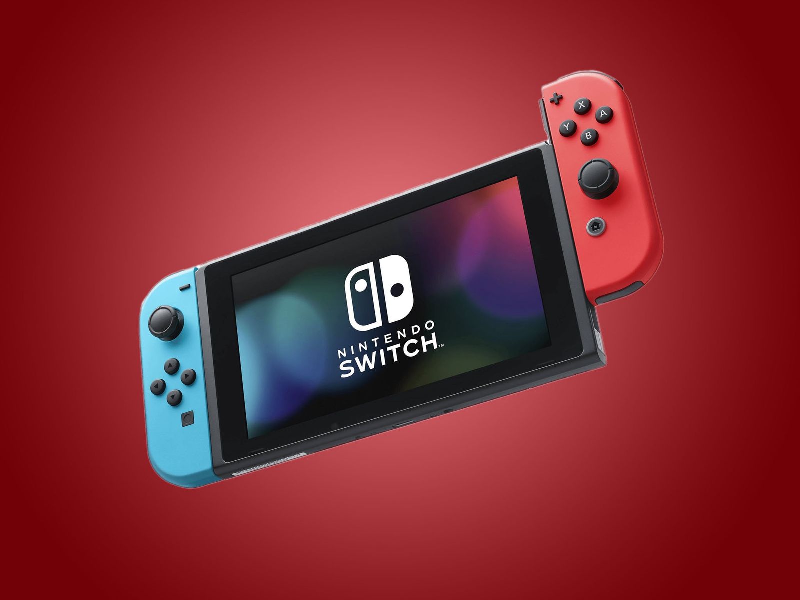 Nintendo Switch Red Background