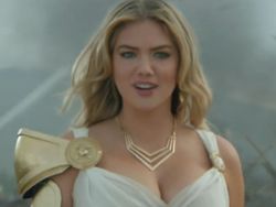 Kate Upton walks around in Game of War: Fire Age TV ad