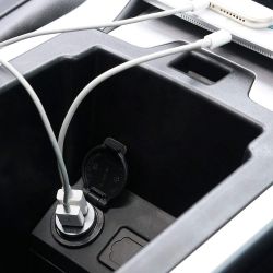 Aukey's discounted $7 dual USB port car charger sits flush with the outlet