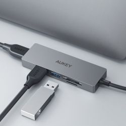 Add USB ports to your computer with Aukey's 5-in-1 USB-C Hub down to $11