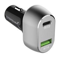 Charge in the car with $5 off this Sabrent 63W dual-port PD charger