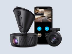 Vava's Dual Dash Cam records ahead and behind your vehicle at $45 off
