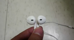 Rumored new earbuds for rumored new iPhone caught on video
