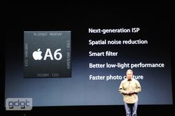 Apple introduces the smaller, faster A6 chipset for the iPhone 5