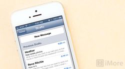 How to quickly access draft emails on the iPhone and iPad